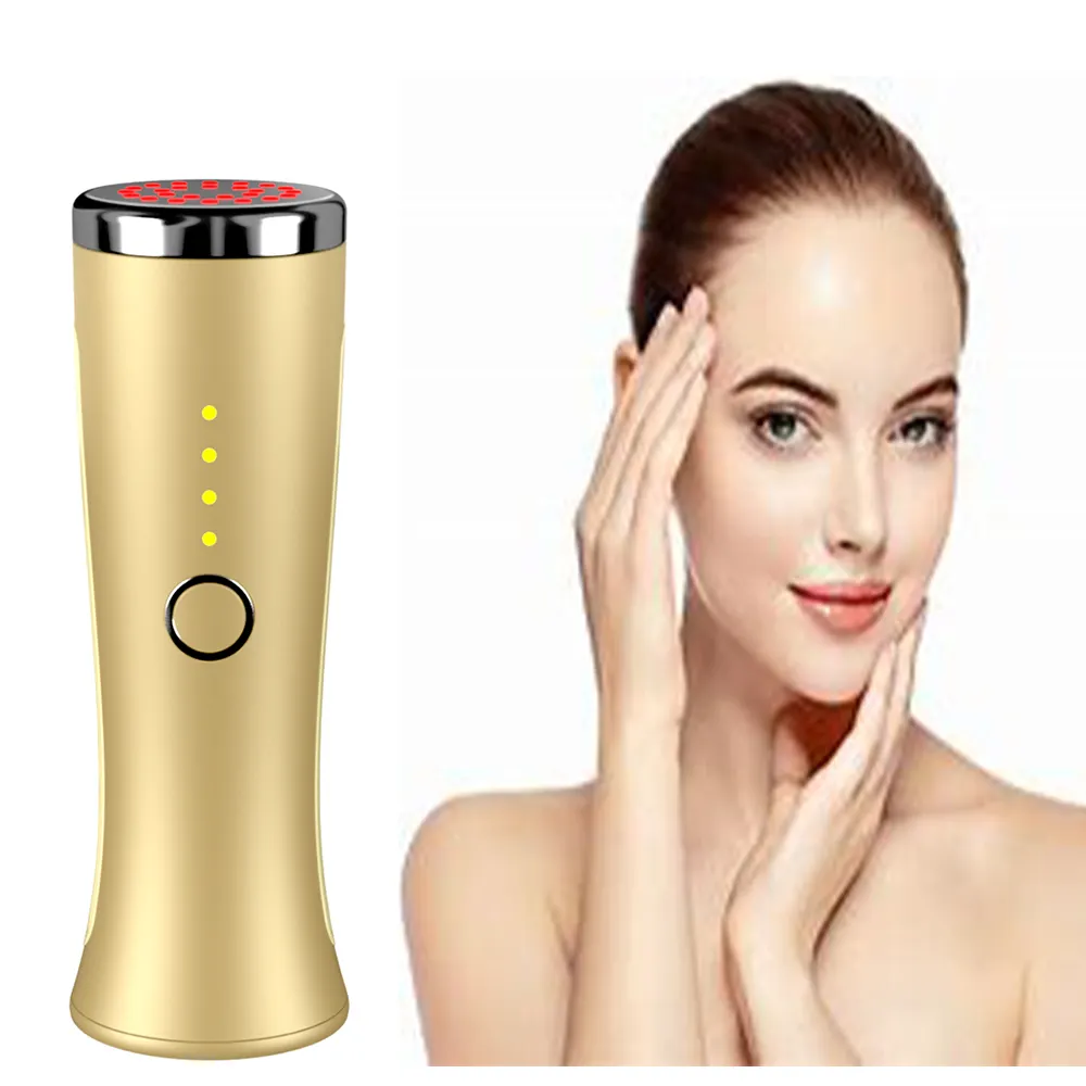 Profissional anti envelhecimento rugas remoção facial levantamento massageador ferramenta Reduzir luz vermelha fóton rosto handheld led light therapy