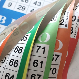 Carnets de jeu de Bingo en gros, réductions sur les achats en gros, cartes de Bingo en papier à grille numérique imprimées en couleurs variées, vente en gros - Product Image 6