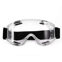 Lunettes de sécurité ANSI CE, monture transparente en PVC, verres en PC, anti-buée/anti-rayures, légères, ergonomiques, lunettes de protection industrielles