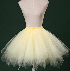 <span class=keywords><strong>Jupon</strong></span> court <span class=keywords><strong>Tulle</strong></span> jupes femmes élastiques couches extensibles été adulte Tutu jupe sous-jupe - Product Image 5