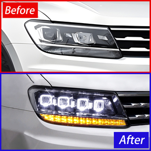 Assemblage de projecteur de phare automatique LED de haute qualité pour VW pour <span class=keywords><strong>Tiguan</strong></span> L MK2 2017-2021 100W lampes avant quatre accessoires d'objectif nouveau - Product Image 3