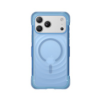 Coque de protection 3D ondulée compatible avec iPhone 18 Pro Max, support magnétique à airbag pour iPhone 17 Pro, coque tactile.