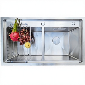 Fregadero de Cocina de Acero Inoxidable 304, Estilo Farmhouse con Frente de Delantal, Diseño Moderno y Lujoso, Tamaño Personalizado Disponible - Product Image 1