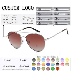 Gafas de Sol de Piloto, Ovaladas, Montura Completa, Lentes Degradadas, 100% Protección UV, Unisex, para Actividades al Aire Libre - Product Image 2