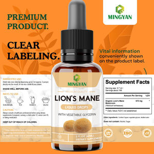 Großhandel Bio Löwen mähne Pilz Flüssigkeits tropfen Gehirn & Gedächtnis Unterstützung Immun Boost Antioxidans Kräuter mischung Ergänzung - Product Image 4