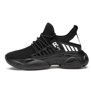 Chaussures basses en maille rétro sportives pour hommes, blanches, surdimensionnées, respirantes, légères, imperméables, antidérapantes, décontractées - Product Image 3