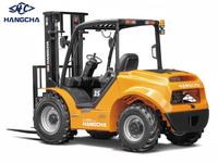 Forklift Listrik Hangcha 2.5t/3t/3.5t Bertenaga Baterai Lithium Tegangan Tinggi untuk Medan Berat dengan Saklar 2WD/4WD
