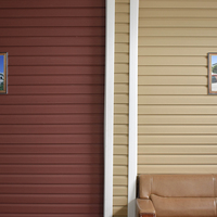 Paneles de Revestimiento Exterior de PVC Modernos Fentech, Panel Colgante Personalizado, Estilo Rústico, Vertical, Impermeable e Ignífugo
