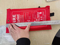 Vente flash, prix bas, couverture anti-feu en fibre de verre certifiée Ansu EN1869:1997, 4 pieds x 4 pieds, pour la protection contre les étincelles de soudage et la lutte contre les incendies