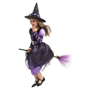 Performance per bambini gioco di ruolo della <span class=keywords><strong>strega</strong></span> nera gonna a bolle gialla viola <span class=keywords><strong>Costume</strong></span> di Halloween della <span class=keywords><strong>strega</strong></span> - Product Image 5