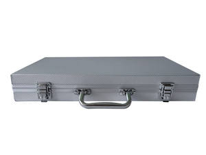 Mallette professionnelle en aluminium argenté pour les affaires mallette à outils rigide en aluminium <span class=keywords><strong>vide</strong></span> verrouillable Portable avec poignée - Product Image 5