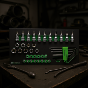 Jeu de douilles Torx Fasano 100 pièces, embout 1/4 pouce avec clés hexagonales et embouts pour réparation automobile - Product Image 1