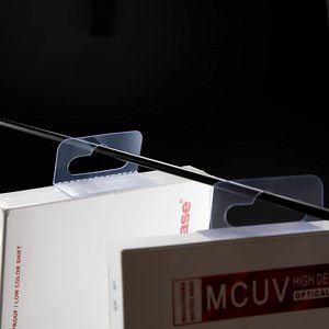 Các Vị Trí Lỗ Khác Nhau PVC Nhựa Trong Suốt Tự Dính Treo Tab Để Hiển Thị - Product Image 5