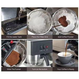 रेस्तरां कार्यालय के लिए हेयबाओ स्टेनलेस स्टील वाणिज्यिक तेजी से निर्माण कॉफी मशीन और घर के उपयोग प्रीमियम कॉफी बनाने के उपकरण - Product Image 3