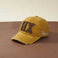 Gorra de Béisbol Estilo Dad Hat, Desgastada, Vintage, Rota, de Algodón Lavado, con Logotipo Personalizado, MOQ Bajo, Muestra Gratis, Promocional