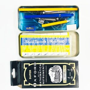 Top 1 Selling 14pcs Tin Box Mathematical <b>Set</b>, Oxford Mathematical Geometric Box Math <b>Set</b> - Product Image 3