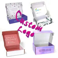 Оптовая продажа, роскошные коробки для одежды из гофрированного картона с логотипом на заказ, упаковочные коробки для почтовых отправлений