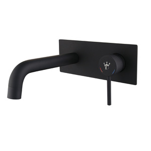 Grifo de Lavabo Disixindi, 1 Manija, Válvula de Cerámica, Agua Fría y Caliente, Montado en la Pared, para Baño - Product Image 5