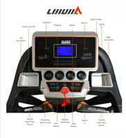 Tapis roulant motorisé de sport Lijiujia, prix bas, grand écran, utilisation à domicile, salle de sport, fitness, exercice, course à pied