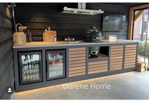 Dapur BBQ luar ruangan Modular 304 baja tahan karat dapur luar ruangan dapat dirakit dengan bebas wastafel dan kulkas - Product Image 4