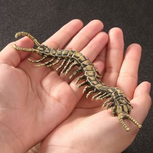 Millepiedi gigante millepiedi statua millepiedi mille zampe re ottone ornamentale opera d'arte decorativa da collezione - Product Image 1