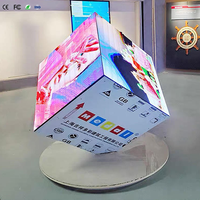 Schermo LED a 5 lati 3D P2 P2.5mm, Pannello Video LED per Pubblicità Interna ed Esterna, Cubo LED