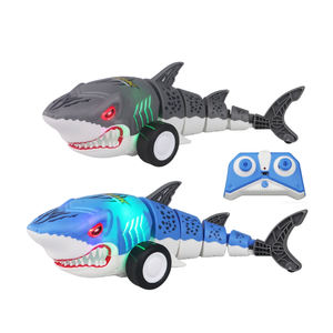 Lucky Toys Voiture télécommandée 2.4G quatre directions <span class=keywords><strong>Requin</strong></span> Bionique 306 °   <span class=keywords><strong>Jouet</strong></span> aquatique rotatif à dérive sonore et lumineuse en gros - Product Image 1