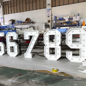 Led marquee số thư Đèn tùy chỉnh ấm trắng mát trắng trang trí thắp sáng bảng chữ cái LED marquee số chữ ký - Product Image 1