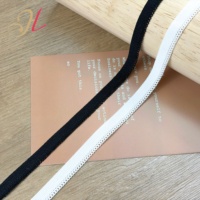 Bande élastique en polyamide de haute qualité de 10 mm avec bordure picot, dentelle festonnée, garniture élastique pour sous-vêtements et lingerie