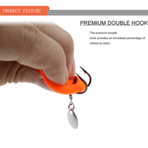 Leurre souple flottant en forme de <span class=keywords><strong>grenouille</strong></span>, tête de serpent, <span class=keywords><strong>grenouille</strong></span> souple avec cuillère, 45 mm, 8,5 g, <span class=keywords><strong>grenouille</strong></span> en caoutchouc artificielle, leurre de pêche - Product Image 5