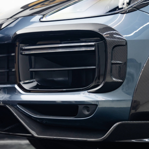 Para <span class=keywords><strong>Porsche</strong></span> <span class=keywords><strong>Cayenne</strong></span> 2018 2019 2020 <span class=keywords><strong>2021</strong></span> 2022 2023 9Y0.1 Marco de Rejilla Delantera MSY de Fibra de Carbono Seca Mejorado <span class=keywords><strong>Turbo</strong></span> o GTS/SD - Product Image 1
