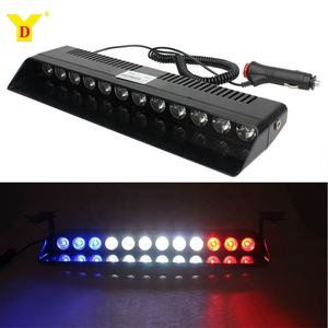 Feux stroboscopiques d'urgence YD 36W |   12 LED, clignotantes rouge/bleu/ambre/blanc |   <span class=keywords><strong>Pour</strong></span> pare-brise de voiture et accessoires connexes - Product Image 1