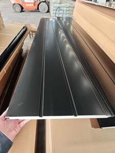 Panel Decorativo para Pared Exterior de Villa, Fácil de Instalar, Panel Sándwich de PU, Panel Metálico con Diseño de Madera Tallada - Product Image 4