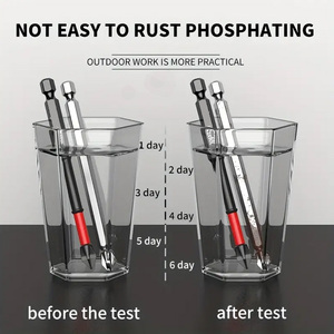 Set di Punte per Cacciavite a Impatto Premium <span class=keywords><strong>PH2</strong></span> 25mm 50mm 90mm 150mm Magnetiche S2 Esagonali Phillips con Manico in Acciaio OEM - Product Image 4