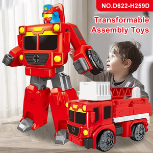 Tùy Chỉnh Bán Buôn Trẻ Em Của Giáo Dục Lắp Ráp Đồ Chơi Cháy Động Cơ Loạt Lắp Ráp Mô Hình Xe Chuyển Robot Đồ Chơi Cho Cậu Bé Món Quà - Product Image 3