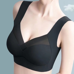 Sujetadores sin costuras para mujer, talla grande, con excelente soporte, efecto minimizador, cómodos, sin aros, ropa interior, top para yoga, fitness y dormir. - Product Image 3