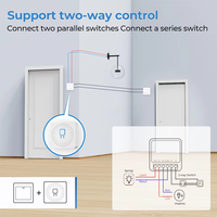Module d'interrupteur intelligent WiFi Tuya 16A, application Smart Life, minuterie, télécommande, commande vocale, compatible avec Alexa Google Home