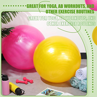 Accessoires de fitness durables, équipement de salle de sport à domicile, ballon de yoga anti-éclatement en PVC, 55-85 cm