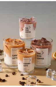 Collection de décoration d'intérieur, bougie parfumée, cadeaux d'anniversaire créatifs, bougies en forme de café glacé, matcha latte - Product Image 3