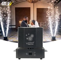 Machine à étincelles froides GEVV à double tête rotative à 360° pour scène, mariage et événements