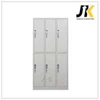 Fabricant chinois de meubles métalliques pour écoles, gymnases et bureaux, casier en acier à 6 portes, armoire métallique pour le rangement