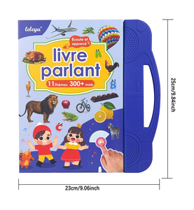Jouet éducatif français en plastique pour enfants - Machine interactive de lecture musicale et de développement linguistique - Product Image 2