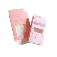 Caja de Papel Personalizada con Etiqueta Privada ZJ-058 para Empaque de Productos Cosméticos para Uñas de Visón