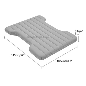 Matelas gonflable de voyage pour camionnette, voiture, SUV, pleine grandeur, court, avec sac de transport et pompe à air - Product Image 6