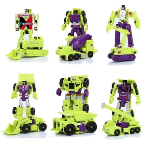 New 6In1 <strong>Devastator</strong> HZX <strong>Transformation</strong> <strong>Toys</strong> Anime Action Figure KO G1 Robot Aircraft Engineering Vehicle Model NO Box In Stock - Product Image 5