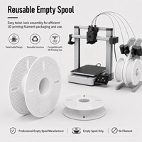 Bobine de filament d'imprimante 3D vide réutilisable 200 mm, enrouleur en plastique rechargeable détachable à verrouillage par torsion, bobine de 1 kg pour PLA, ABS, PETG de 1,75 mm