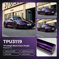 Film de protection de peinture automobile en TPU liquide métallisé violet brillant, résistant aux rayures, installation à l'état humide, qualité américaine, film automobile
