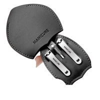 WELLFLYER-Ensemble de manucure et pédicure professionnel portable en acier inoxydable, outil de ciseaux d'art des ongles, kit de soins personnels pour pédicure, MS-1134