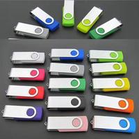 Memoria USB 2.0 Giratoria con Logotipo Personalizado 4Gb 8Gb 16Gb 32Gb 64Gb 128Gb, Lápiz de Memoria Flash USB Portátil
