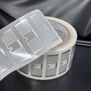 Système antivol EAS UHF 860-960 MHz, étiquette autocollante souple RFID personnalisable avec code de puce, rectangulaire argentée 46x19mm - Product Image 5